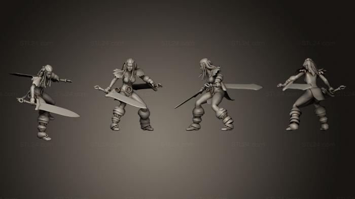 Toys (Barbarian Girl 2, TOYS_0079) 3D models for cnc